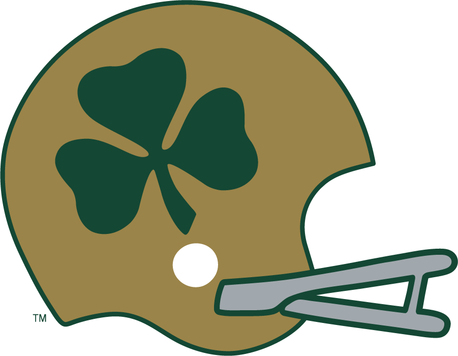 Notre Dame Fighting Irish 1959-1962 Helmet Logo diy iron on heat transfer